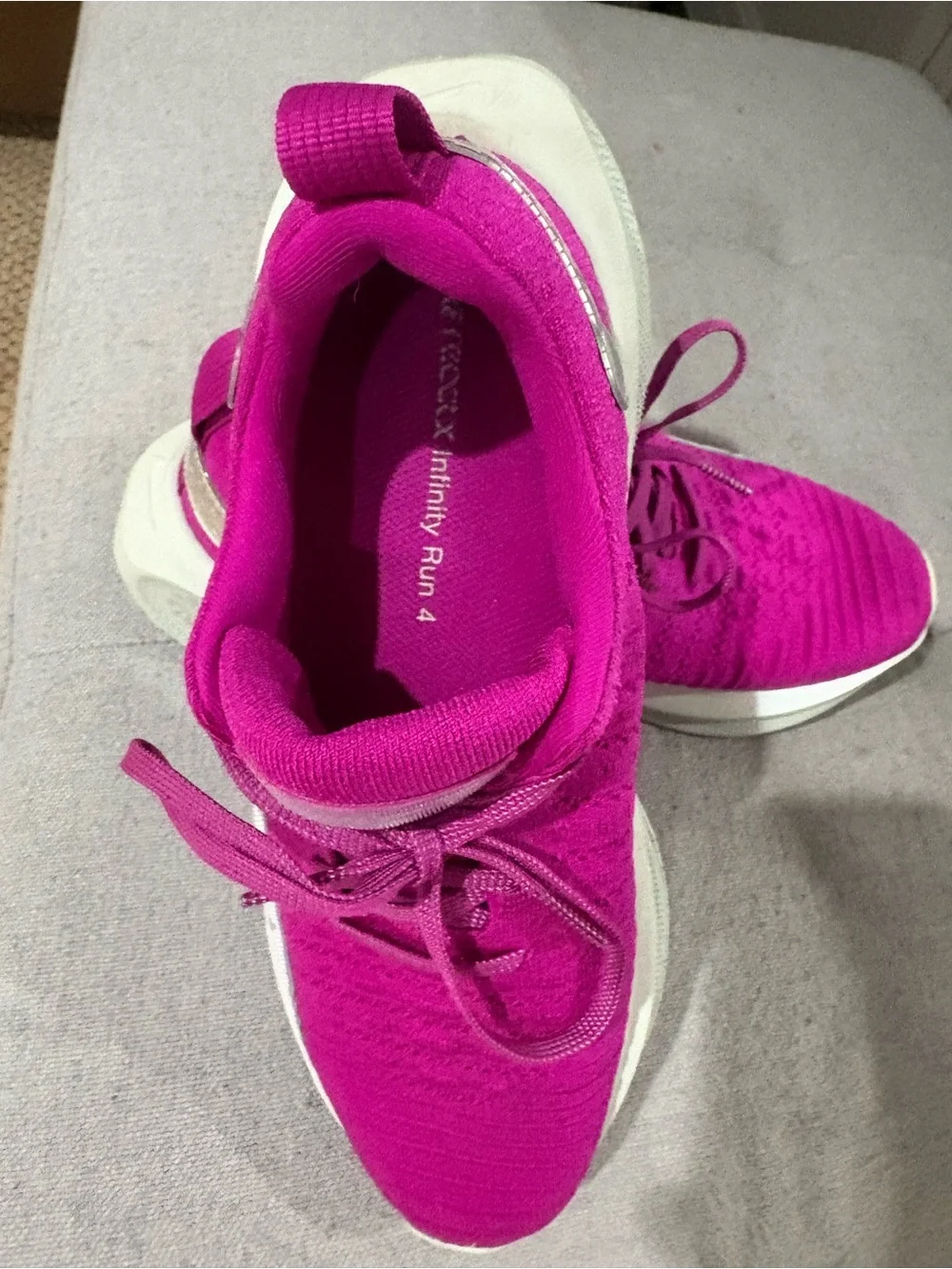 Nike Infinity 4 Women's Bright Pink Knit Running Shoes-Worn only Twice to Walk